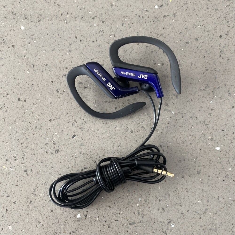 JVC Ha-Ebr80 Sport Earphones With Microphone Blue Tested